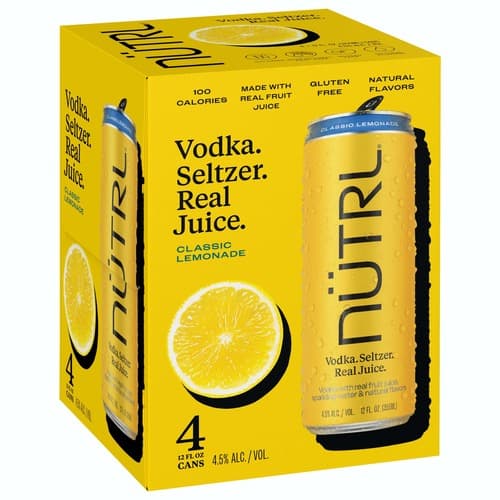 NUTRL Vodka Seltzer Lemonade Variety Pack