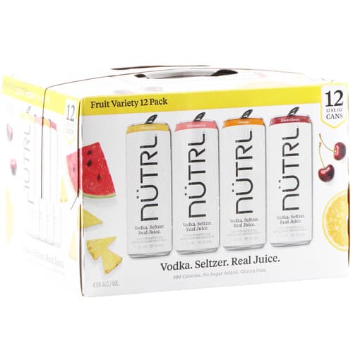Nutrl Vodka Seltzer Variety 12 Pack