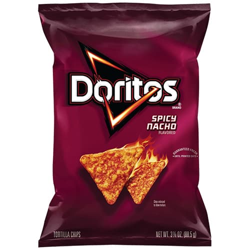 Doritos Spicy Nacho Flavored Corn Snacks
