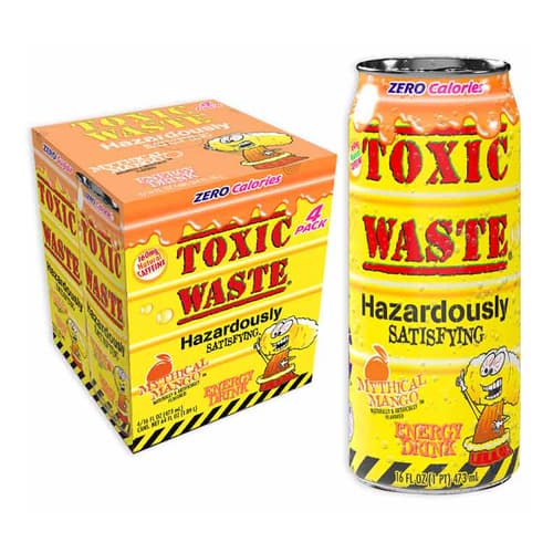 Toxic Waste Energy Drink • Seismic Strawberry Kiwi 4pk