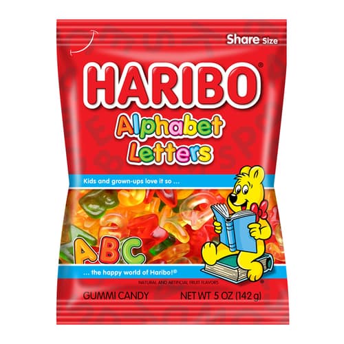 Haribo Gummi Candy • Alphabets