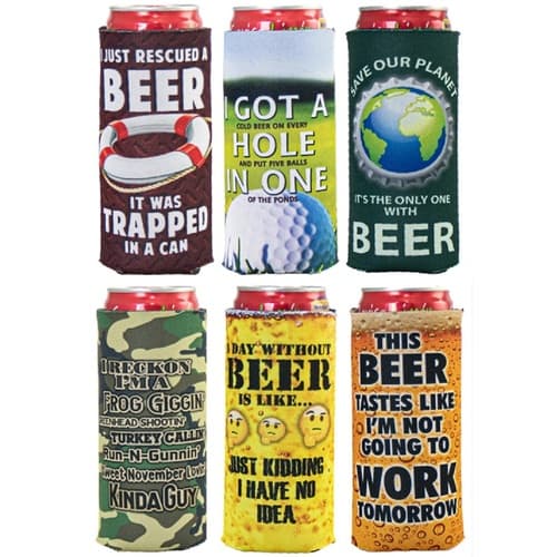 Us Poly Can Sleeve • Slim Funny Beer Assortment