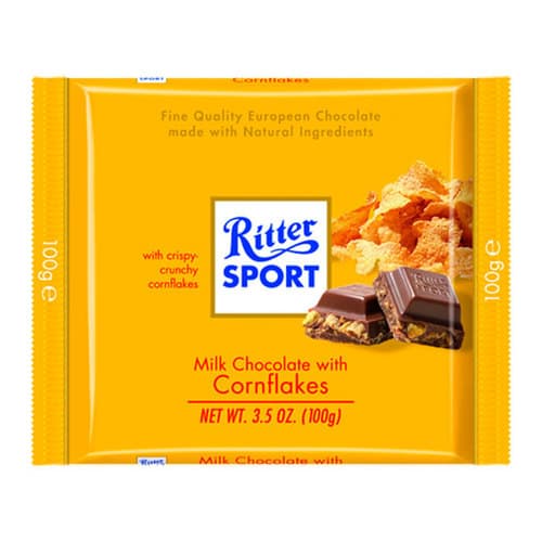 Ritter Sport Chocolate Bar • Milk Corn Flakes