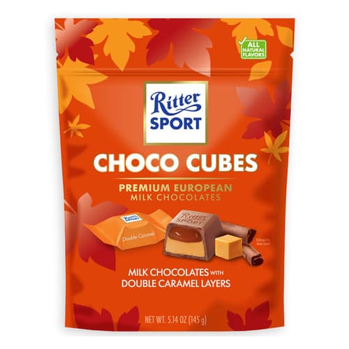 Holiday • Ritter Sport Choco Cubes Milk Chocolate Double Caramels Layers