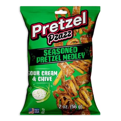 Pretzel Pzazz Seasoned Medley • Sour Cream & Onion