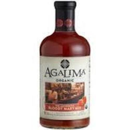 Agalima Organic Authenic Bloody Mary Drink Mix All Natural Glass