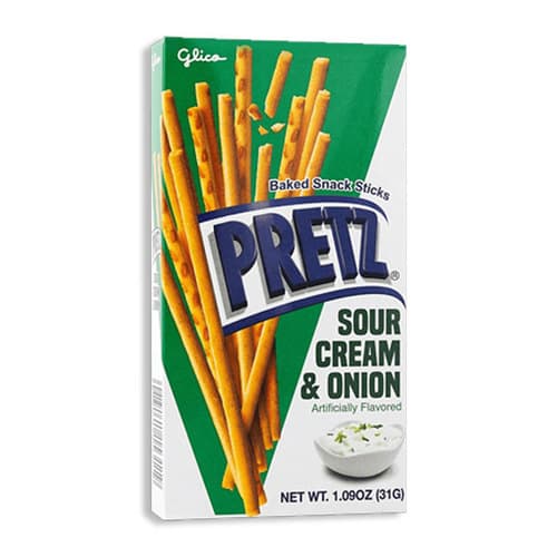 Glico Pretz Sour Cream & Onion Baked Snack Sticks