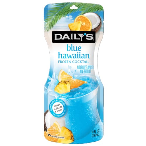 Dailys Wine Cocktails Blue Hawaiian In A Pouch (Each)