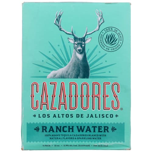 Cazadores Cocktails • Ranch Water 4pk-12oz