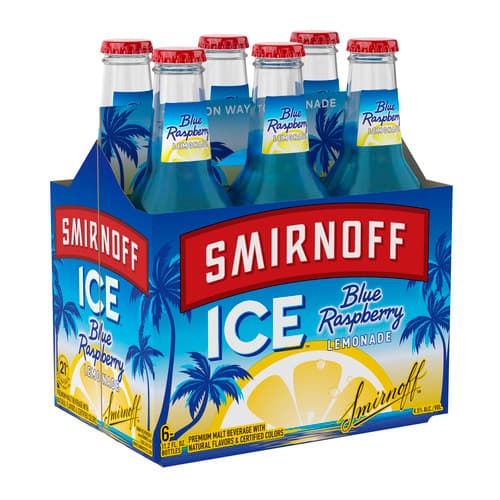 Smirnoff Ice Blue Raspberry • 6pk Bottle