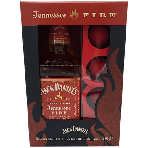 Jack Daniels Tennessee Fire with Glass