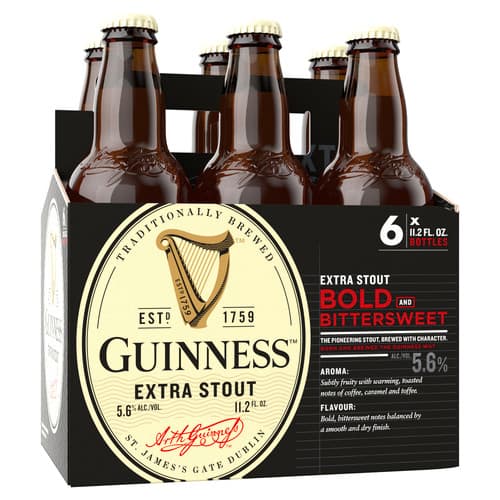 Guinness Extra Stout • 6pk Bottle