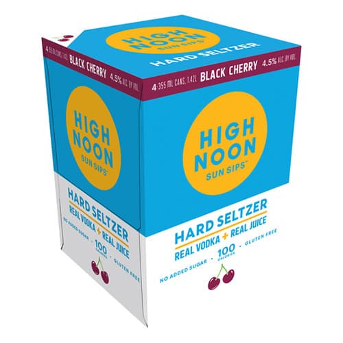High Noon Black Cherry Vodka Hard Seltzer 4pk