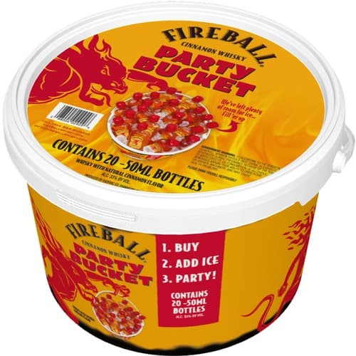 Fireball Cinnamon Whisky  20pk-50ml Bucket