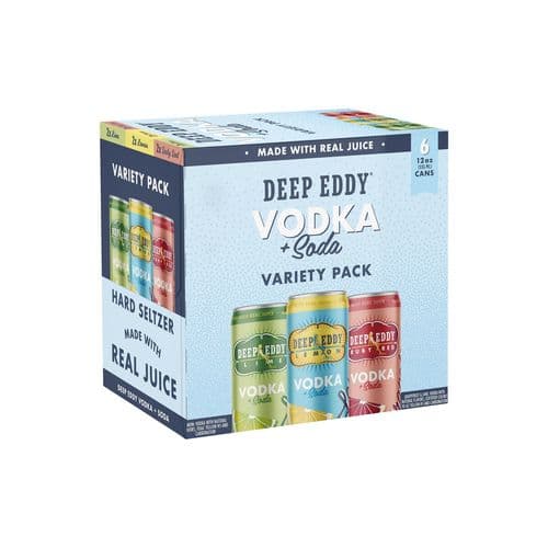 Deep Eddy Vodka + Soda Variety Pack 6pk-12oz