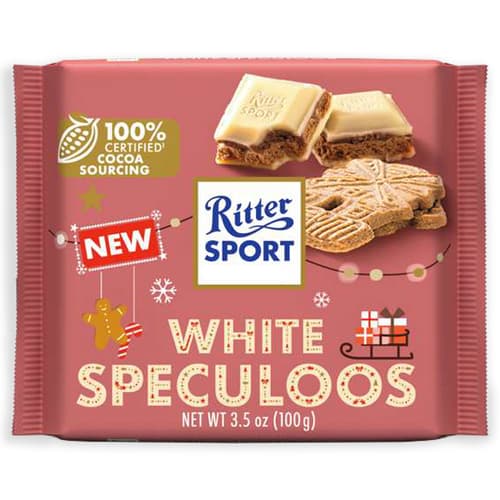 Holiday • Ritter Sport White Speculoos Chocolate Bar