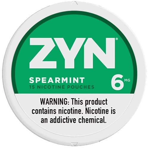 Zyn Nicotine Pouches Spearmint 6mg • Roll