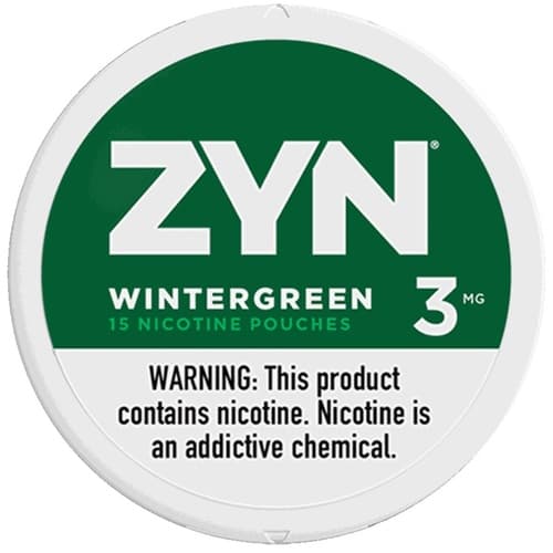 Zyn Nicotine Pouches Wintergreen 3mg • Roll