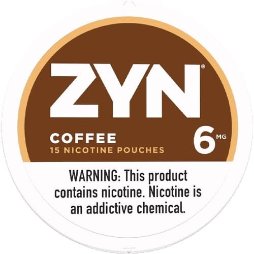 Zyn Nicotine Pouches Coffee 6mg • Can