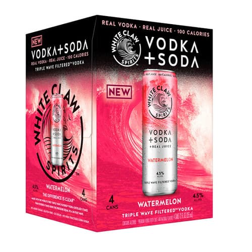 White Claw Vodka Soda • Watermelon 4pk-12oz