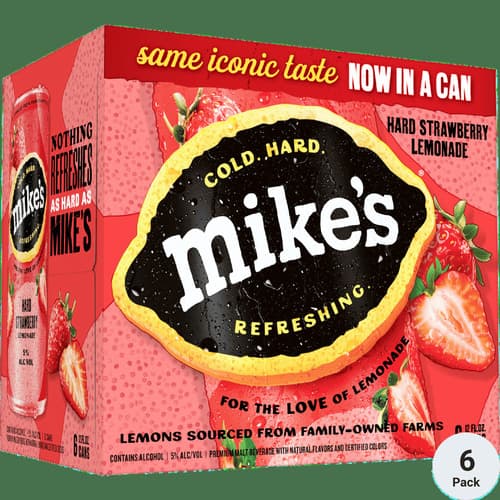 Mike's Hard Strawberry Lemonade • 6pk Can