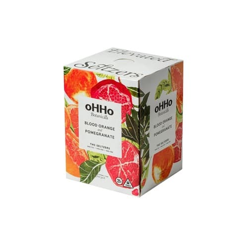 Ohho Blood Orange Pomegranate Seltzer 3mg Delta 9 • 4pk