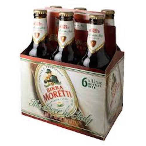 Birra Moretti Italian Lager • 6pk Bottle