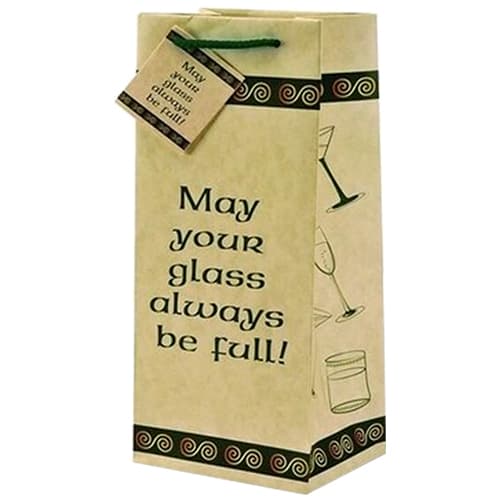 Wrap Art C2u Gift Bag • May Your Glass Be Full