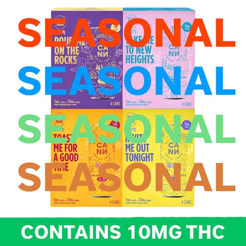 Cann Seasonal 10mg Hi'er Boy 10mg Delta 9 • 4pk Can