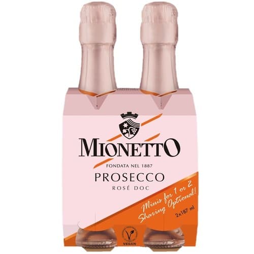 Mionetto Prestige Gran Rose Extra Dry Italian Sparkling 2pk