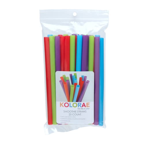 Kolorae Straws • Plastic Smoothie 25 Ct