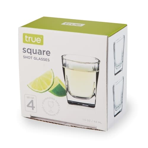 True Shot Glass • Square 1.5 oz Set 4