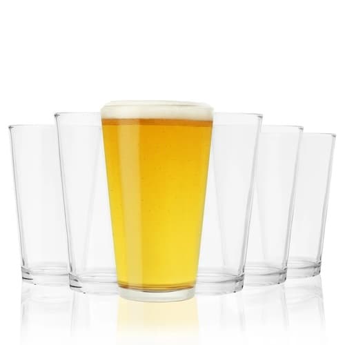 True Beer Glasses • Pint 16 oz Set 6