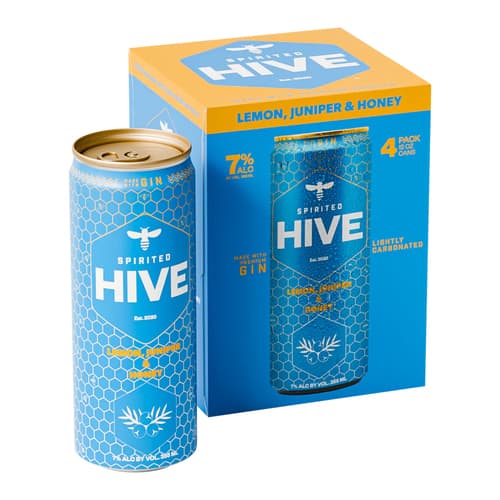 Spirited Hive • Gin Lemon 4pk-12oz