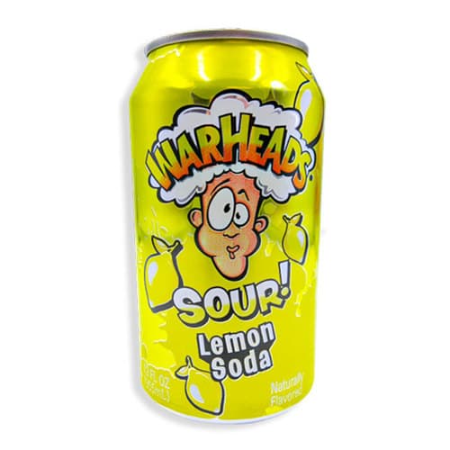Warheads Lemon Sour Soda In Can