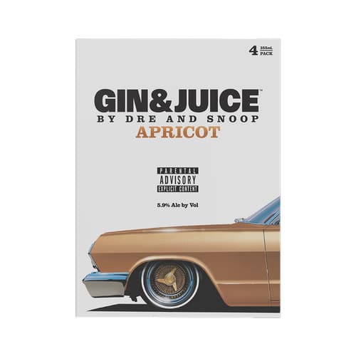 Dre and Snoop Gin & Juice • Apricot 4pk-12oz