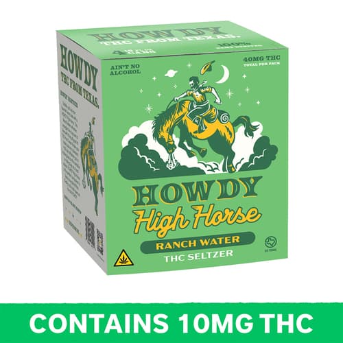 Howdy High Horse Ranch Water 10mg Delta 9 4pk Can