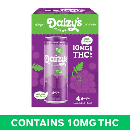 Daizy's Social Soda Grape Hemp