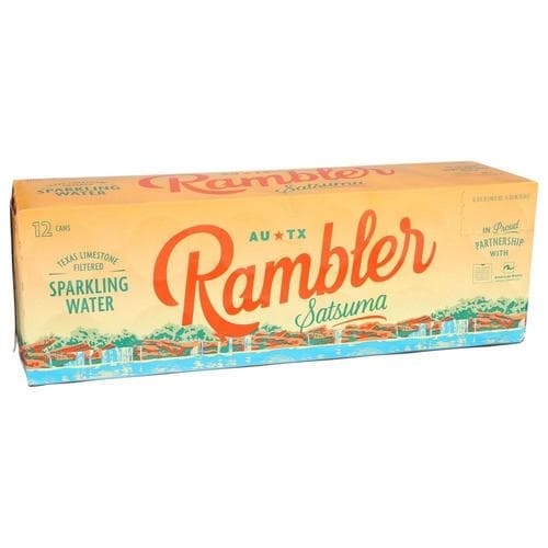 Rambler Sparkling Water • Satsuma Orange 12oz 12pk