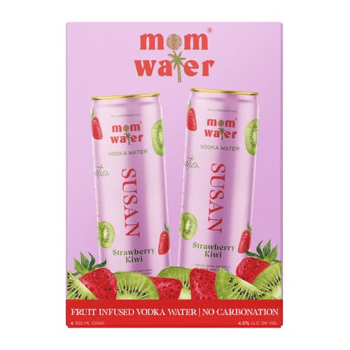 Mom Water "susan" • Strawberry Kiwi 4pk-12oz