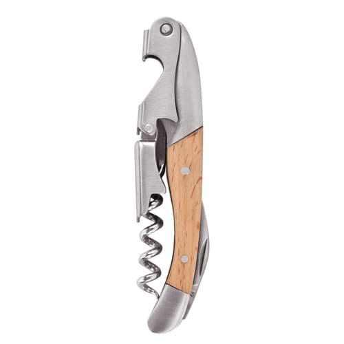 True Corkscrew • Double Hinged Wood Handle