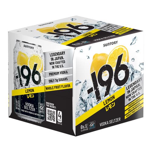 Suntory -196 Lemon Vodka Seltzer