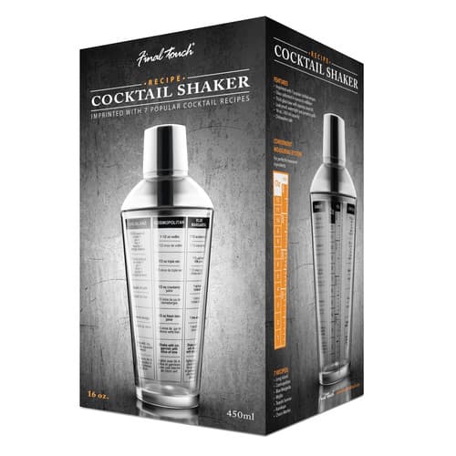 Final Touch Cocktail Shaker with Recipes