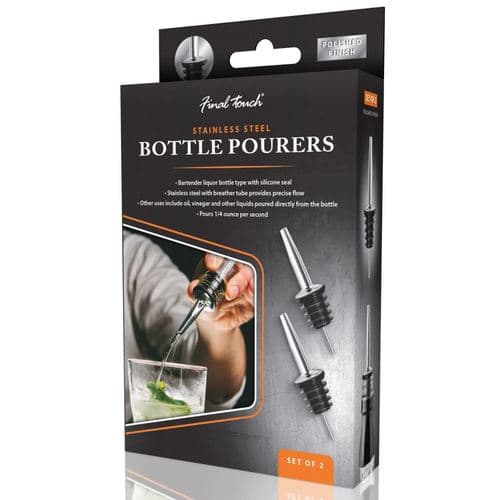 Final Touch Precision Bottle Pourers With Silicone Seals
