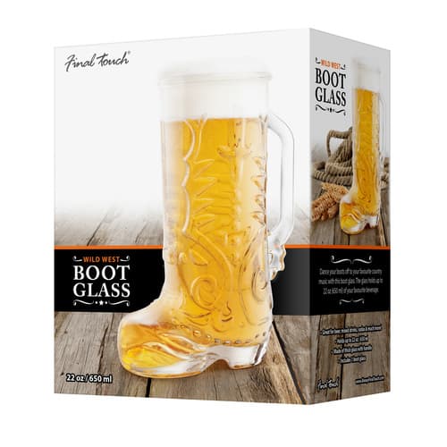 Final Touch • Wild West Boot Glass 22 oz