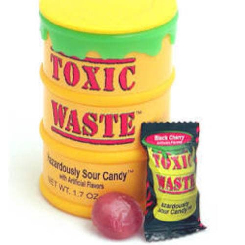Toxic Waste Sour Candy Drum