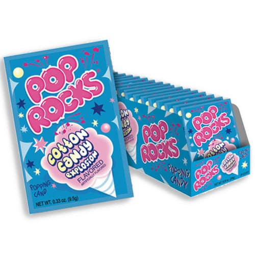 Pop Rocks Popping Cotton Candy Flavored Candy