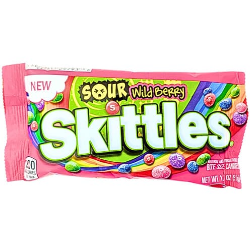 Skittles Sour Wild Berry Fruit Candy