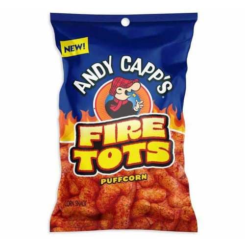 Andy Capp Fire Tots Puffcorn Snack