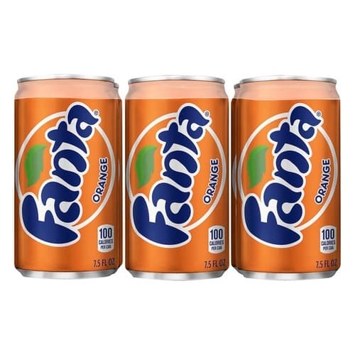 Fanta • Orange Mini Cans 7.5 oz 6 Pack